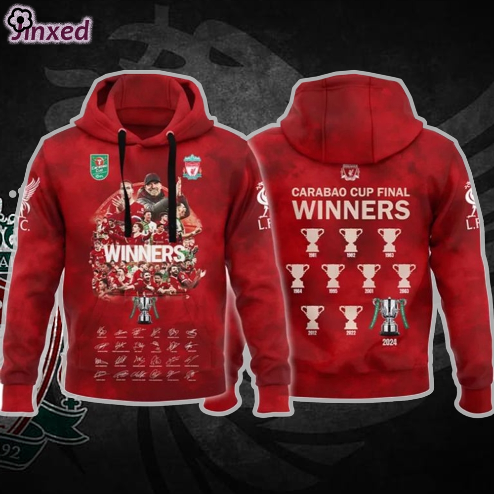 Liverpool Winners Carabao Cup 3d Unisex Sweatshirt T-shirt Hoodie 